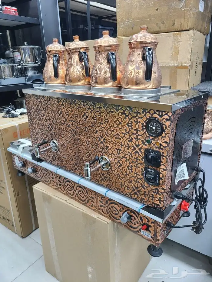 ماكينة شاي بخار نحاس تركي للبيع 5