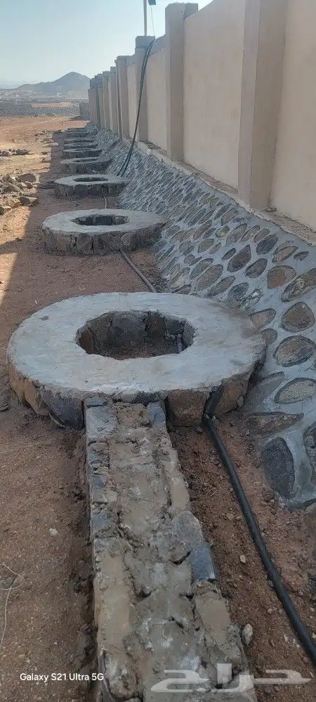 أحواض جلسات بوابات عقد بالحجر الطبيعي ممرات في غايه الجمال 3