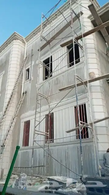 أعمال وجهات خارجيه كسر رخام اسباني ولياسه ملونه 6