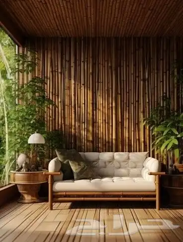 سواتر بامبو مظلات بامبو خيزران تراثي سعف 5