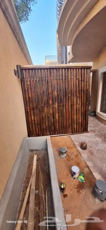 سواتر بامبو مظلات بامبو خيزران تراثي سعف 0