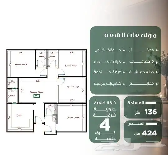 فرصه للاستثمار والتملك حي الصفا مطله على حديقة وملعب 5