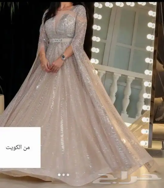 فستان فخم جدا من مصممه كويتيه 0