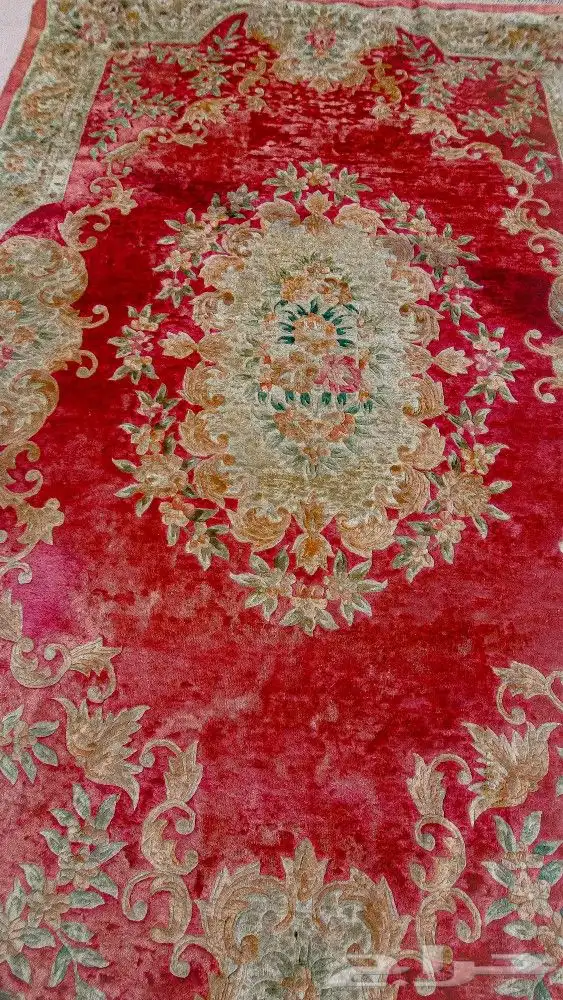 سجادة ازهار الربيع من الحرير بلون النادر للبيع 6