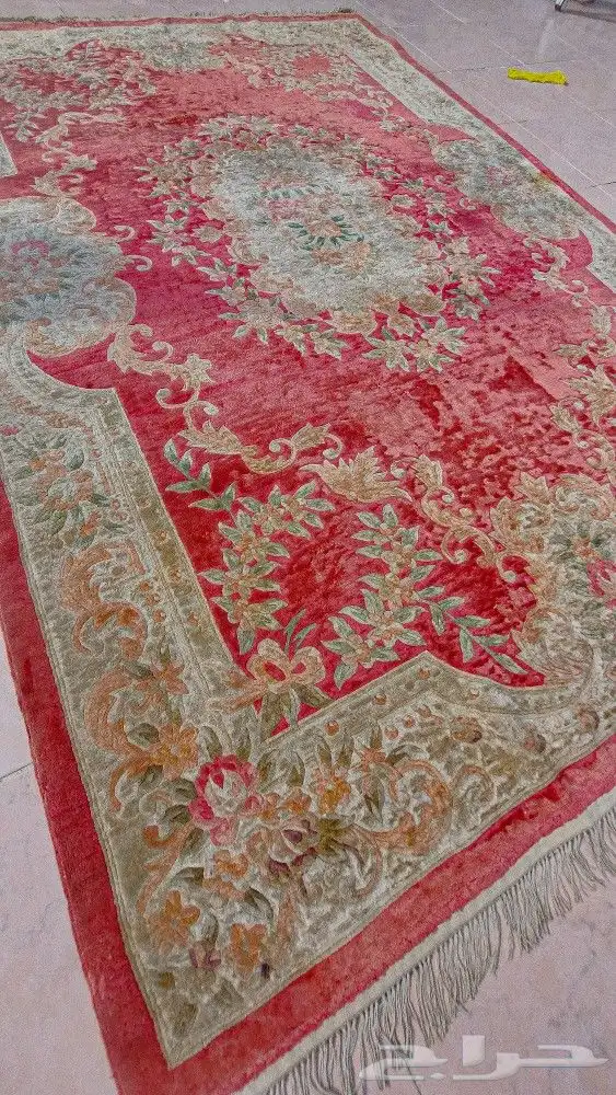 سجادة ازهار الربيع من الحرير بلون النادر للبيع 2