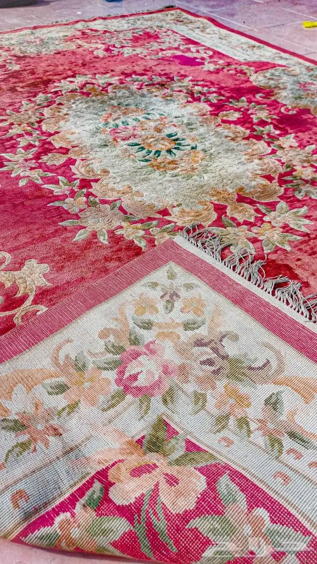 سجادة ازهار الربيع من الحرير بلون النادر للبيع 0