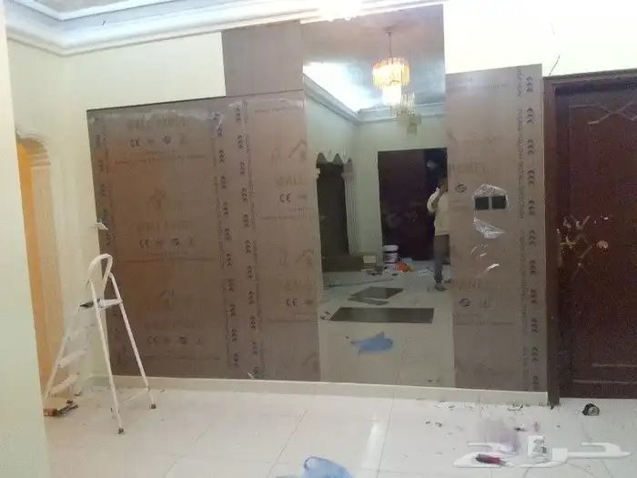 شيبورد وبديل خشب مداخل شاشات رفوف ديكورات حديثه 8