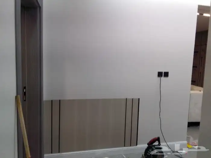 شيبورد وبديل خشب مداخل شاشات رفوف ديكورات حديثه 0