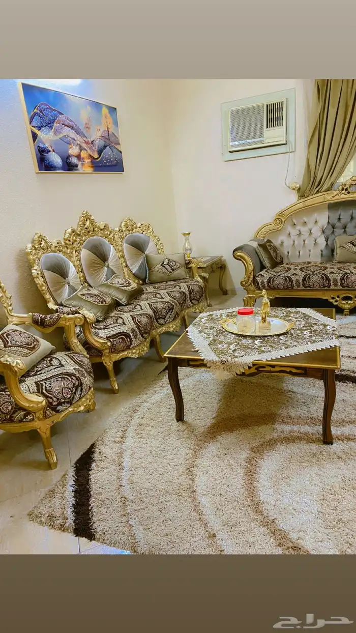 مجلس مستعمل نضيف جدا  مع الستاره والسجاد 1