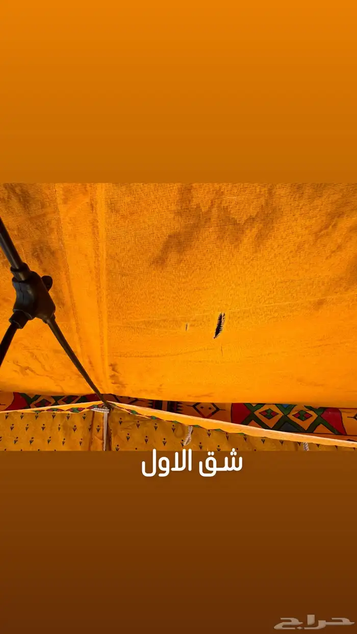 خيمة صفرا للبيع مستخدمة 10