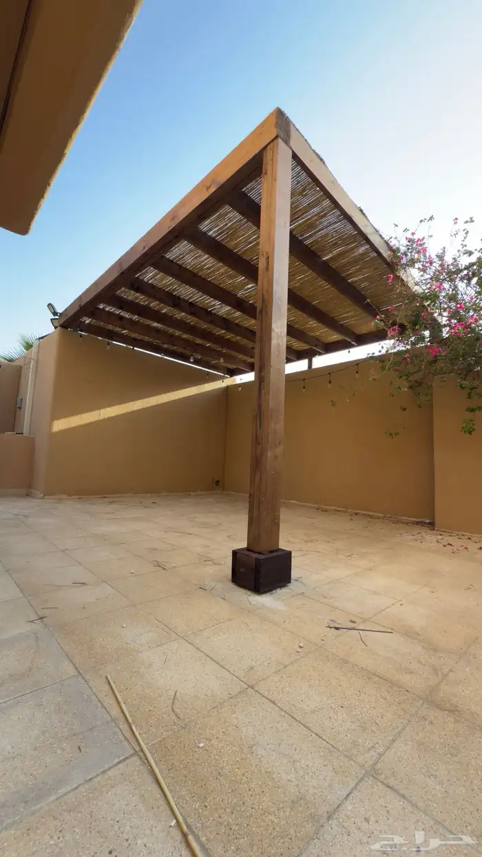 مظلات خشب مع خيزران 0