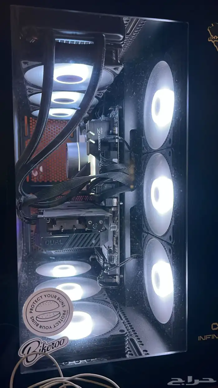 للبيع بي سي معالج i7-12700KF كرت ASUS 3070 مع شاشة Acer 2