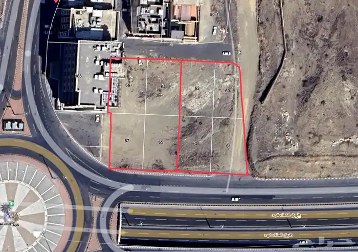 للبيع اراضي تجارية على طريق ابها الخميس ( طريق الملك فهد ) 0