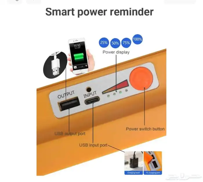 كشاف يعمل بالطاقة الشمسيه 1