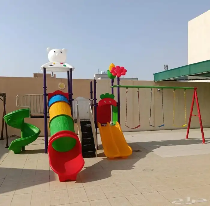 مجموعة ملعب المرح القصوى مع انزلاق وأرجوحة 0