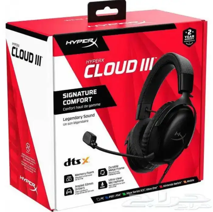 سماعة هايبر إكس كلاود 3 HyperX Cloud (شبه جديدة) 0