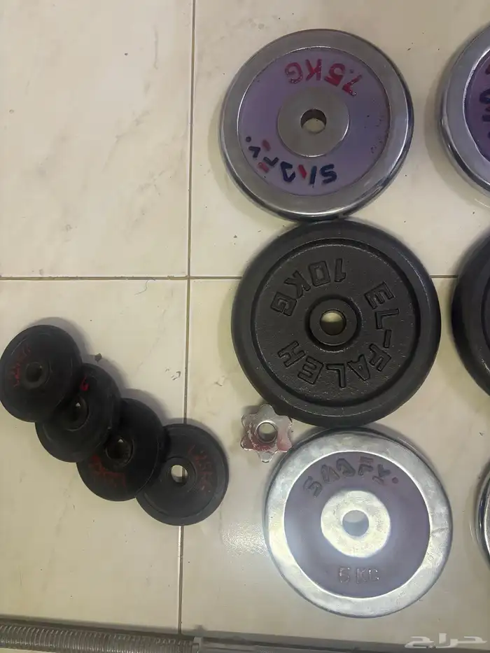 مجموعة أوزان حديد متعدده الحجم والوزن 7