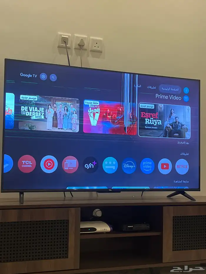 شاشة tcl 55 بوصه 4k مكسور الشاشه 0