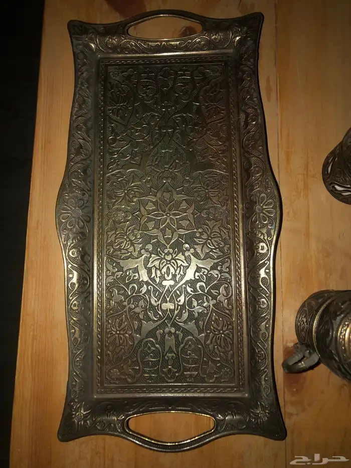 مجموعة نحاسية اصلية للقهوة التركي لشخصين 8