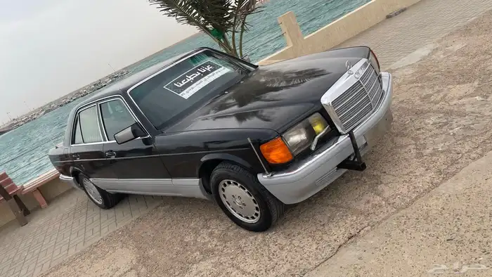 مرسيدس اسود 1990 للبيع المستعجل 1