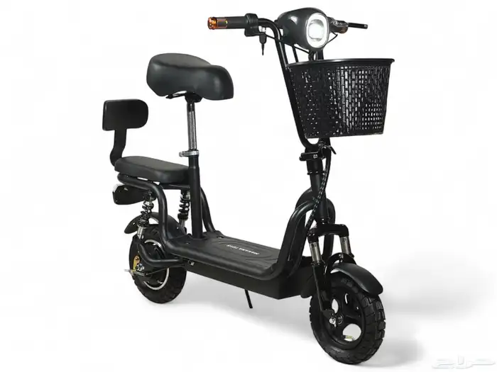 سكوتر كهربائي مع سلة ومقعد خلفي بقوة 36 فولت  سكوتر كهربائي 0