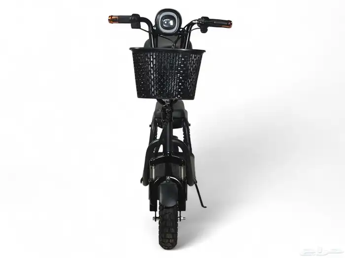 سكوتر كهربائي مع سلة ومقعد خلفي بقوة 36 فولت  سكوتر كهربائي 3