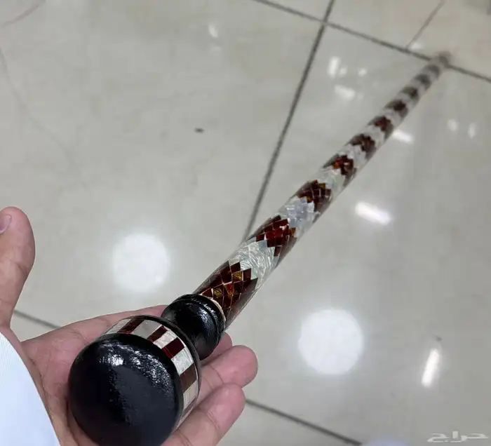 عصي فنجي إفريقي مرصعة بالصدف   سعر خاص 149 ريال 5
