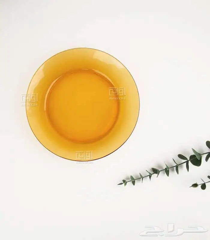 صحن رز زجاج عسلي صغير عميق فرنسي 2