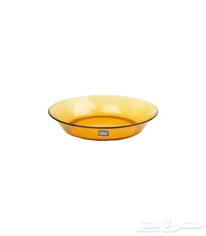 صحن رز زجاج عسلي صغير عميق فرنسي 0