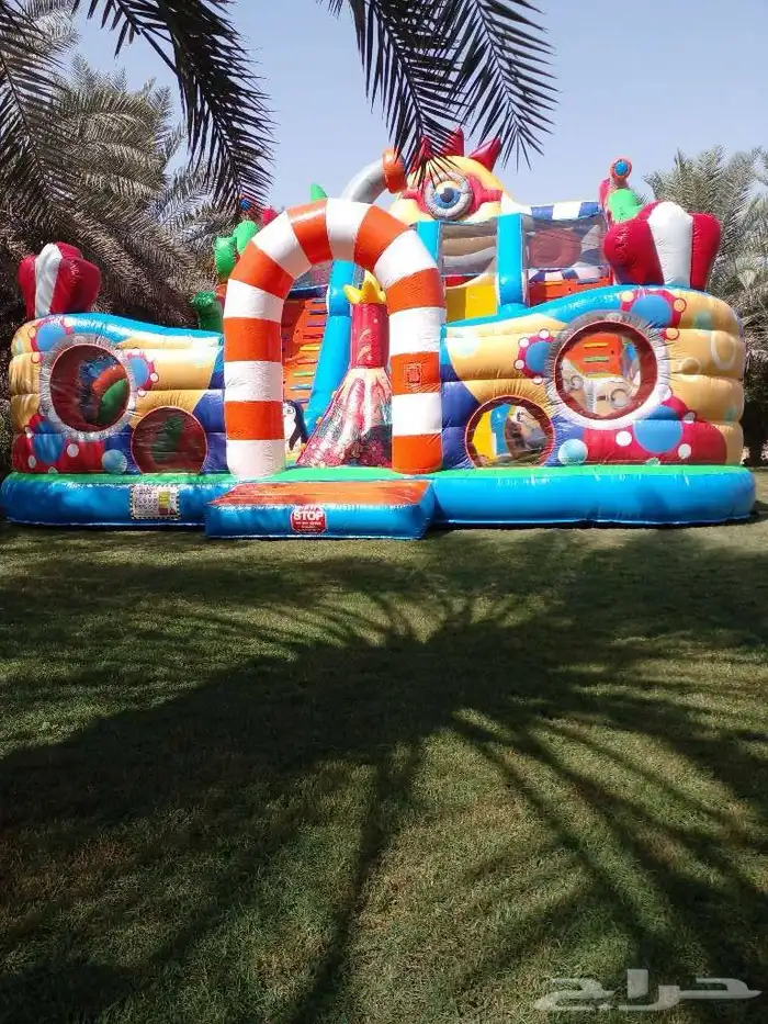 لتأجير العاب الكرنفال والنطيطات والزحاليق الهوائيه 11