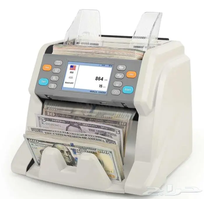 مكينة عد وكشف النقود-ضمان سنيتن-شحن مجاني 0