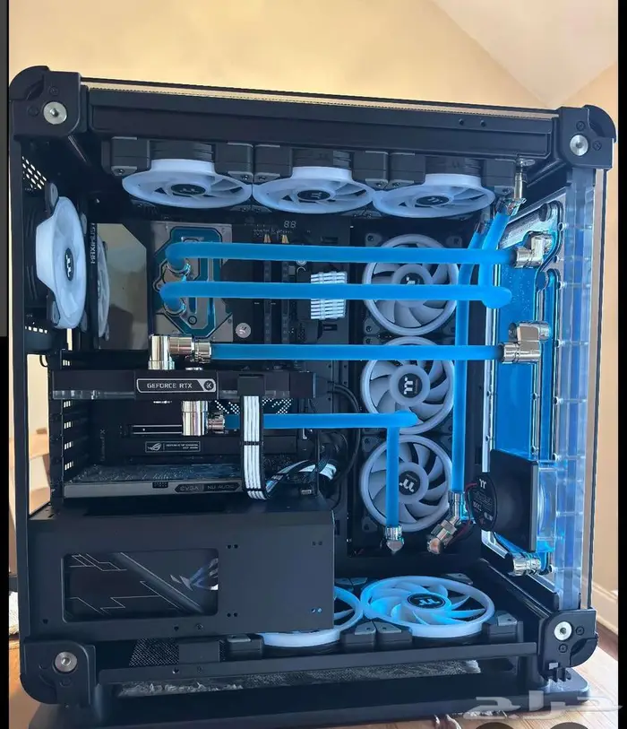 تركيب تبريد مائي مفتوح watercooling pc كمبيوتر 0
