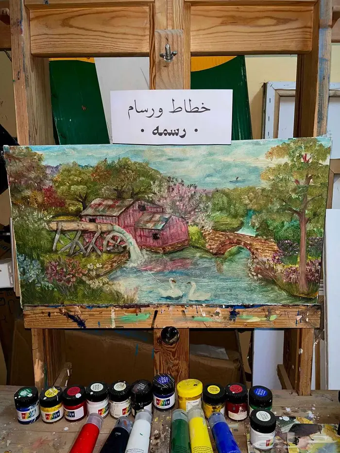 رسام وخطاط - عمل ومجسمات مدرسية وأعمال كليات الفنون - جده 26
