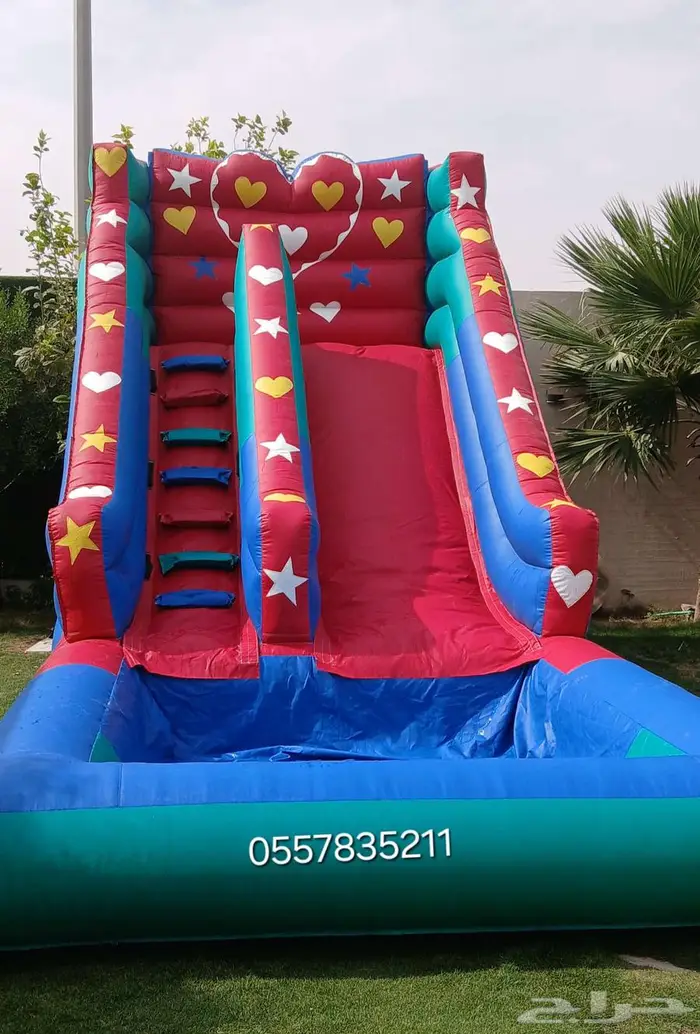 نطيطات ايجار زحليقه مائيه ملعب صابوني متاهات 0