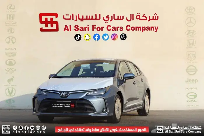 تويوتا كورلا XLI جنوط محرك 1.5 2025 اقساط بنوك وشركات 9