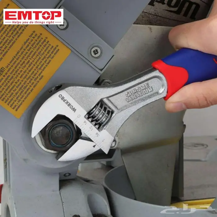 مفتاح رنش EMTOP قابل للتعديل 8 إنش 2