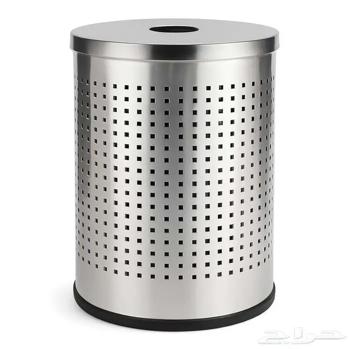 سلة نفايات استانلس ستيل 304 مقاس 65 30 سم مع عمود تثبيت 0