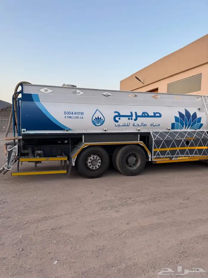 تانك موية   صهريج ماء 18 طن نظيف 0