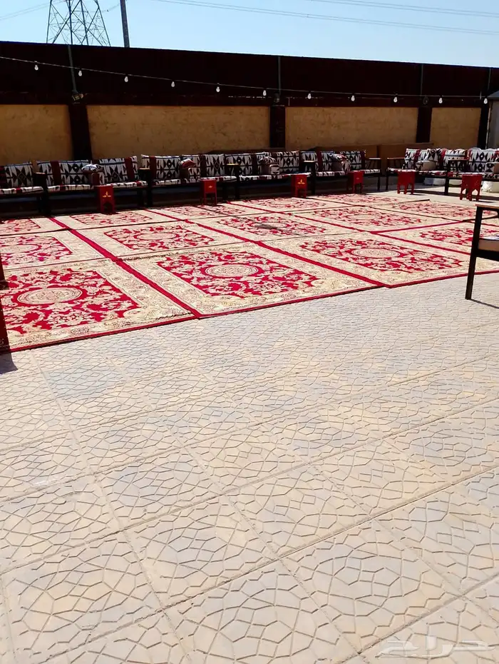 تأجير خيم اوربية و جلسات شعبية و ركن شعبي وكل م يخص حفلات 8