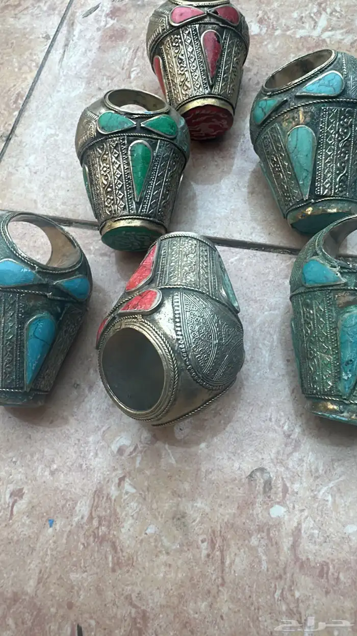 خواتم إرانية مع احجار كريمة 3