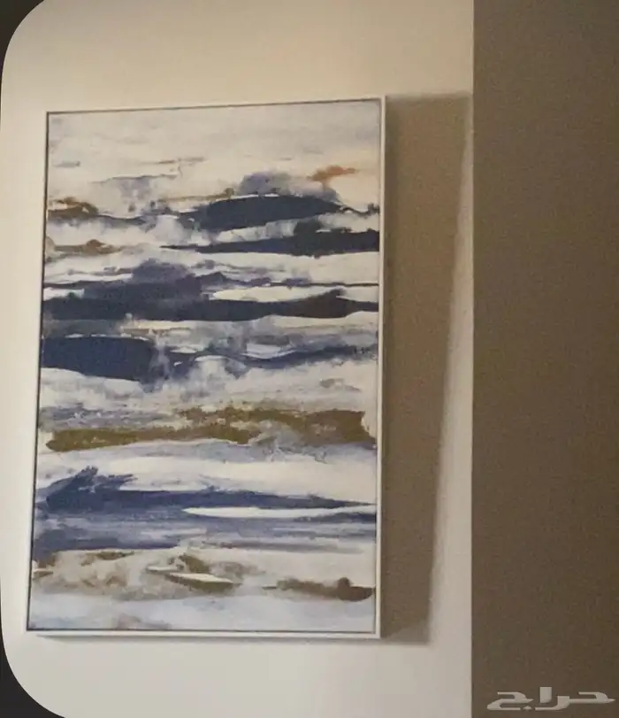 لوحه رسم تجريدي بحر ..اثاث 1