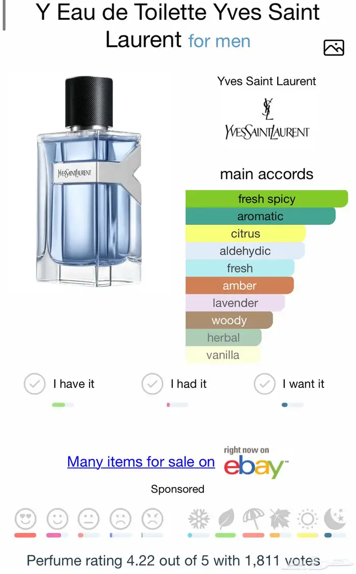 عطر سان لوران Y Eau de Toilette - Yves Saint Laurent 2