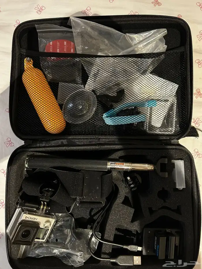 كاميرا gopro 4 مع عدة كاملة وشنطة 1