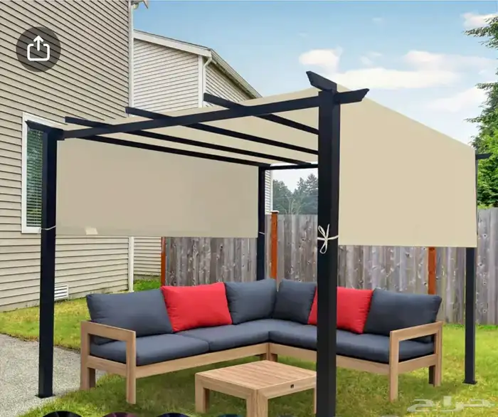 للبيع مظله الالمنيوم بدون الغطاء 0