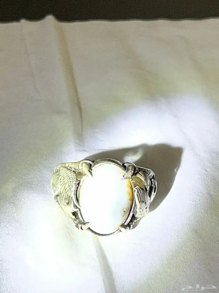 احجار كريمة طبيعيه مسباح وفضه إيطالي عيار 925 84