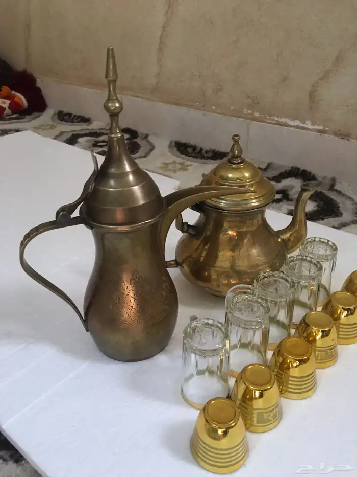 الدلال نحاسي ذهبي تراثية 0