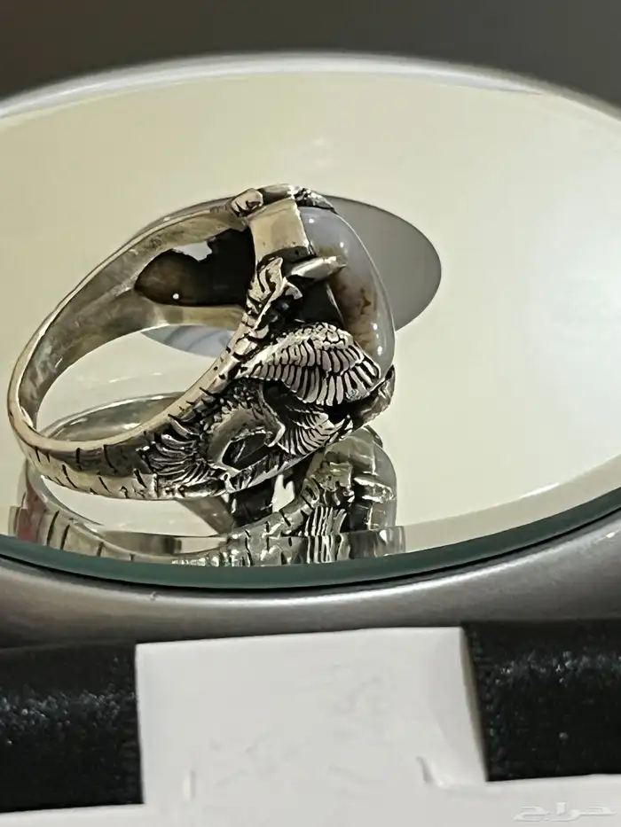 احجار كريمة طبيعيه مسباح وفضه إيطالي عيار 925 25