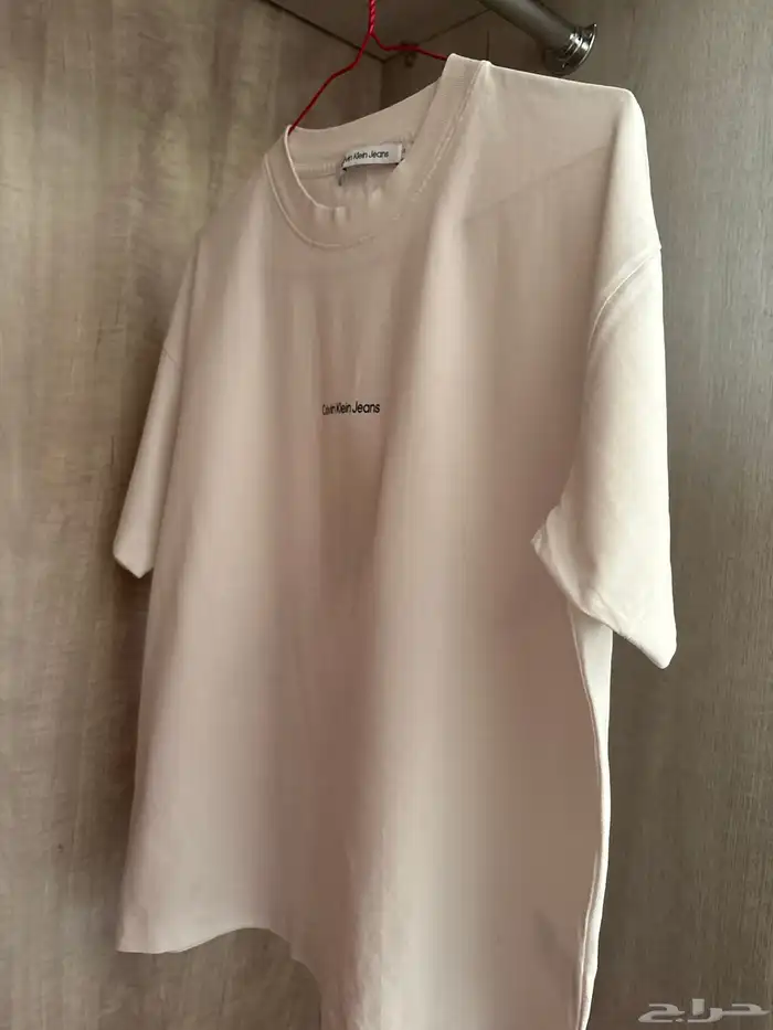 تيشرت Calvin Klein Jeans أصلي   لون أوف وايت   رجالي نسائي 2