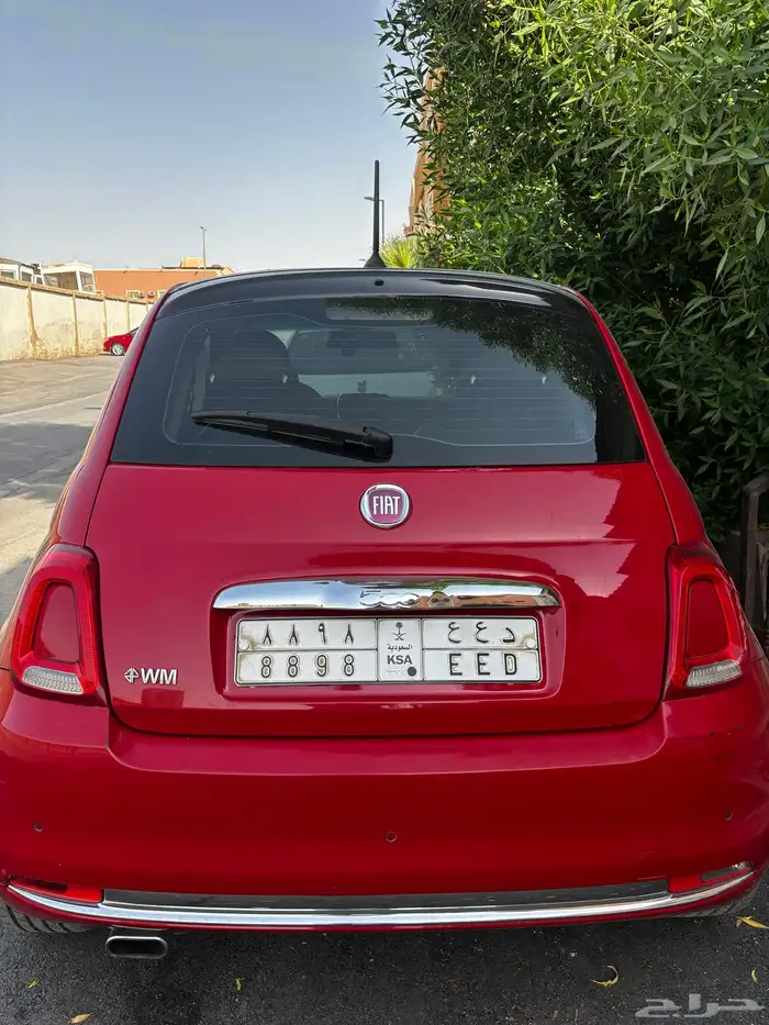Fiat 500 2017   Red   Special Number Plate 5