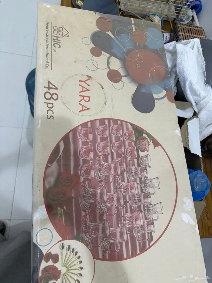 طقم كاس شاهي وفناجيل قهوه 1